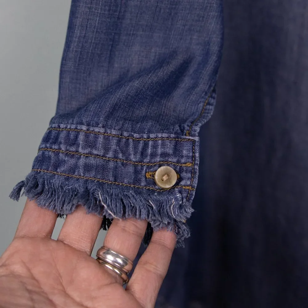 Cloth & Stone chambray shirt dress-S - Picture 3 of 5